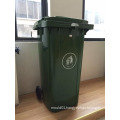 120L HDPE 3.5mm 7.3kgs outdoor mobile plastic wheelie bin storage with wheels and cover